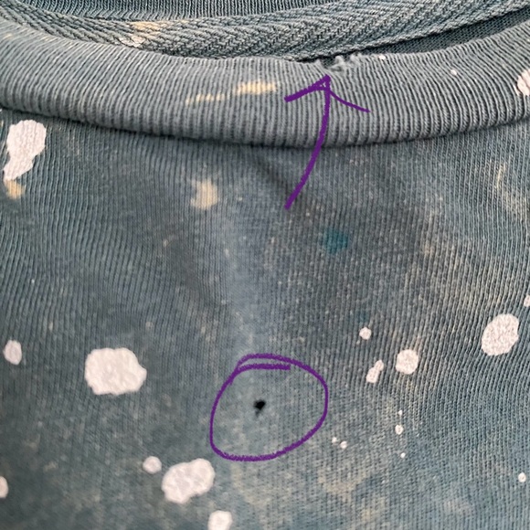 Y2K Grail Paint Splatter Rose Graphic T-shirt - Picture 5 of 8